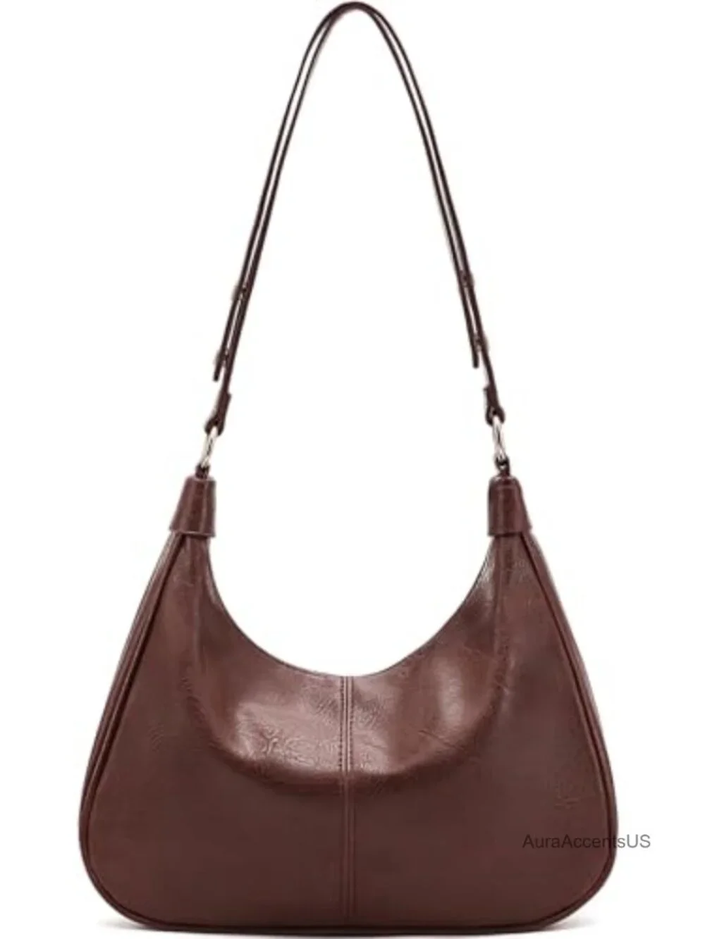 Crescent Shaped Hobo Bag Women Crossbody Shoulder Handbag PU Leather